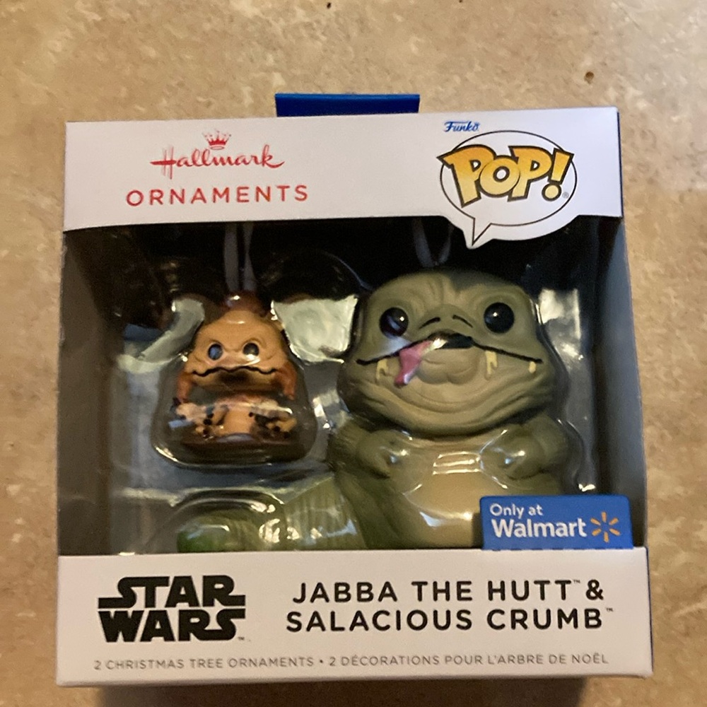 Star Wars Hallmark Pop Ornaments - Green Jabba & Brown Salacious